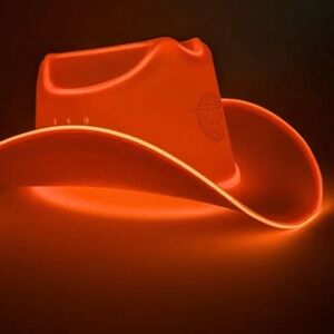 Neon Cowboys Light up Hat (Orange)